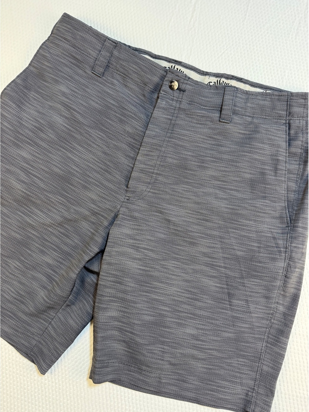 Callaway Mens Golf Shorts Size 36 Gray Chevron Stretch Performance Golfcore